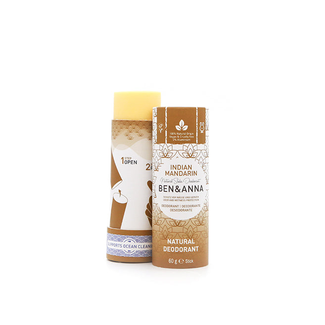 Ben & Anna Natural Deodorant - Indian Mandarin 60g