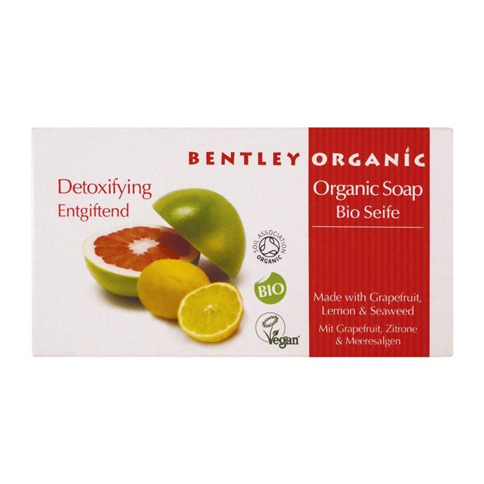 Bentley Organic Detoxifying Soap Bar with Grapefruit, Lemon and Seaweed 150g