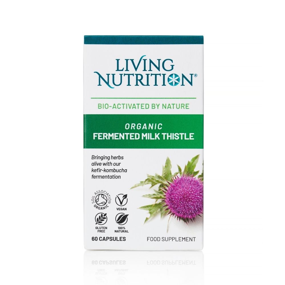 Living Nutrition Organic Fermented Milk Thistle 60&