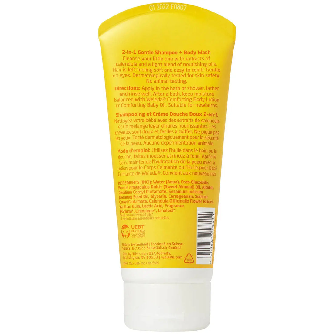 Weleda Baby Shampoo and Body Wash - Calendual 200ml