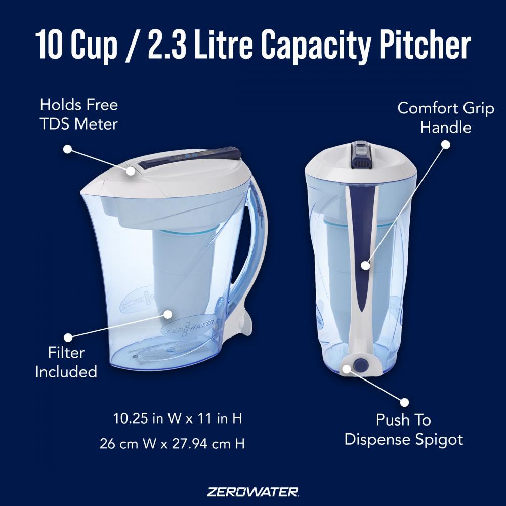 ZeroWater Ready Pour Water Filter Jug