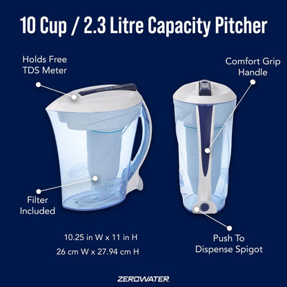 ZeroWater Ready Pour Water Filter Jug