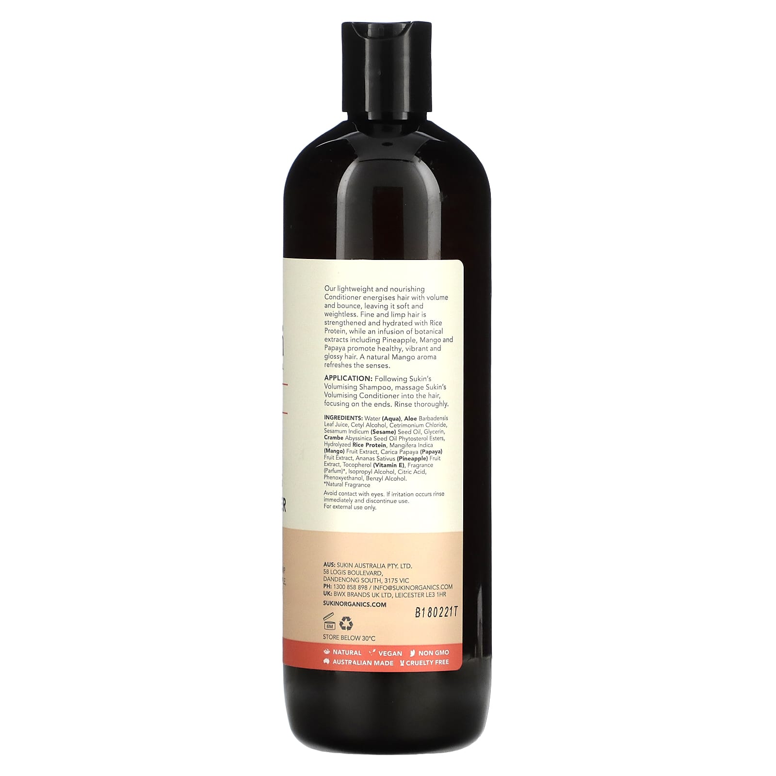 Sukin Volumising Conditioner 500ml