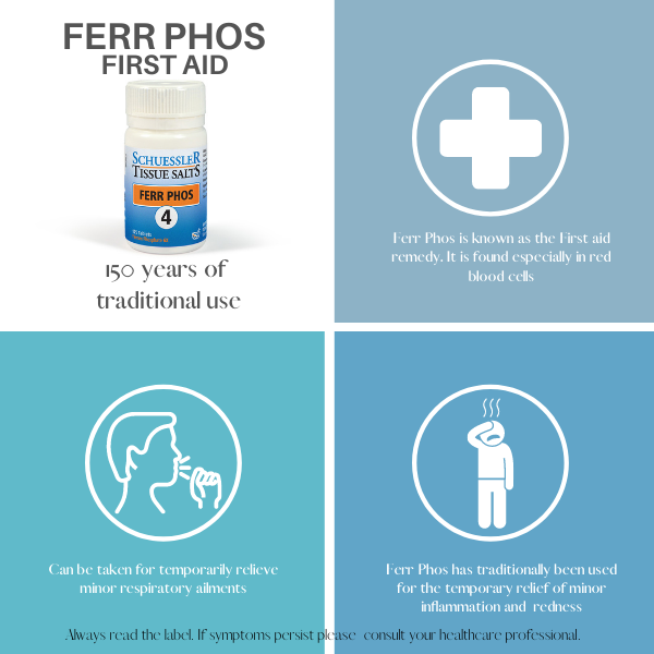 Schuessler Tissue Salts Ferr Phos - First Aid