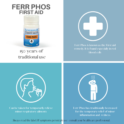 Schuessler Tissue Salts Ferr Phos - First Aid