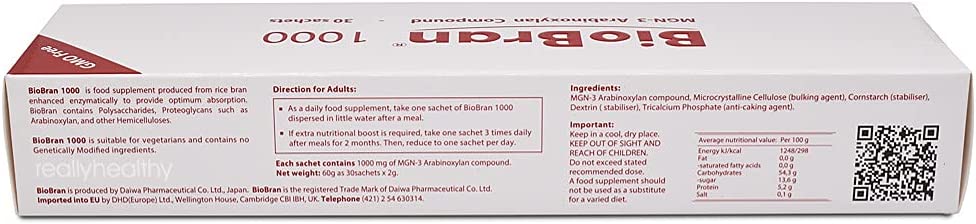 The Really Healthy Company BioBran MGN-3 1000mg