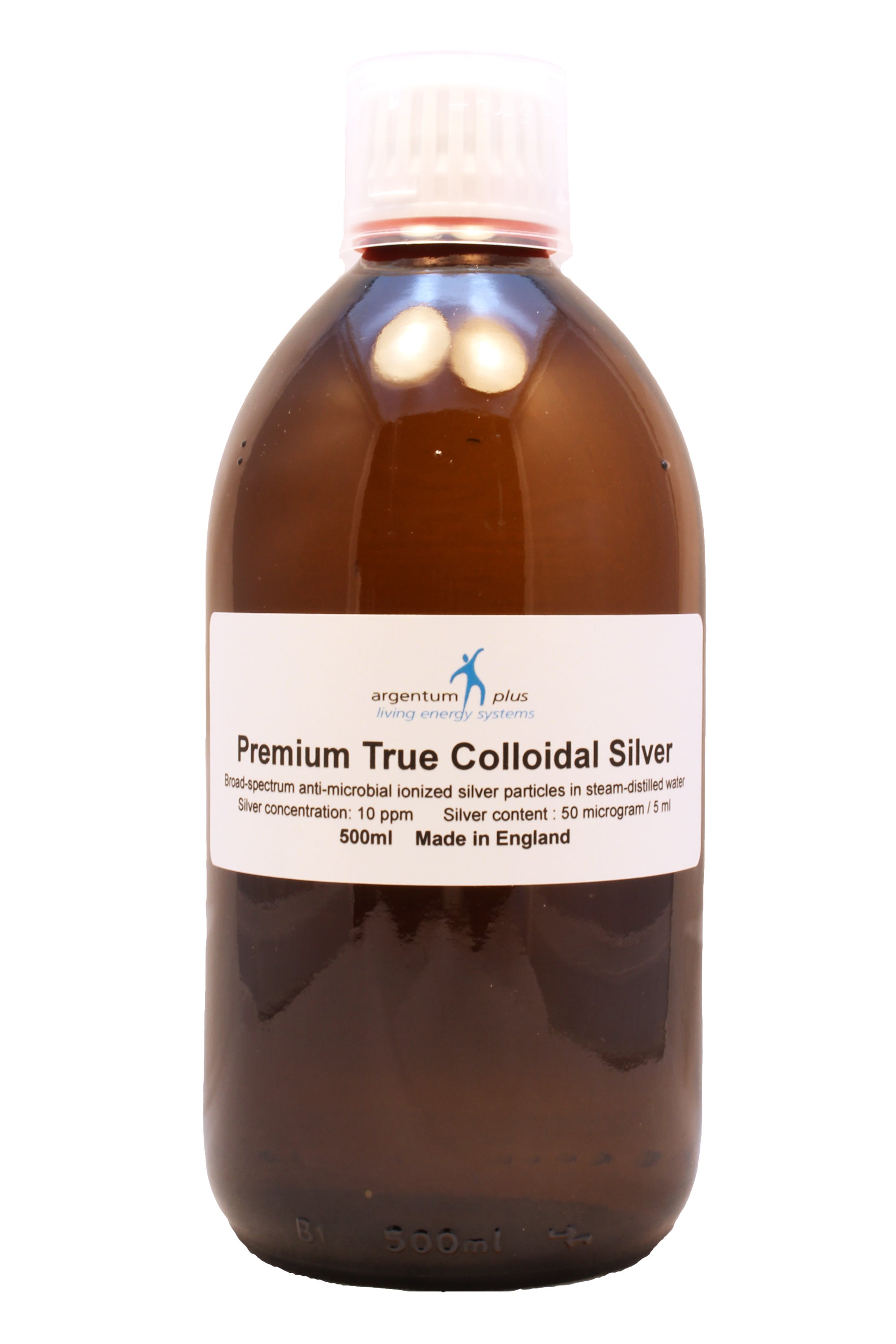 Argentum Plus Colloidal Silver 10ppm 500ml Screw Top