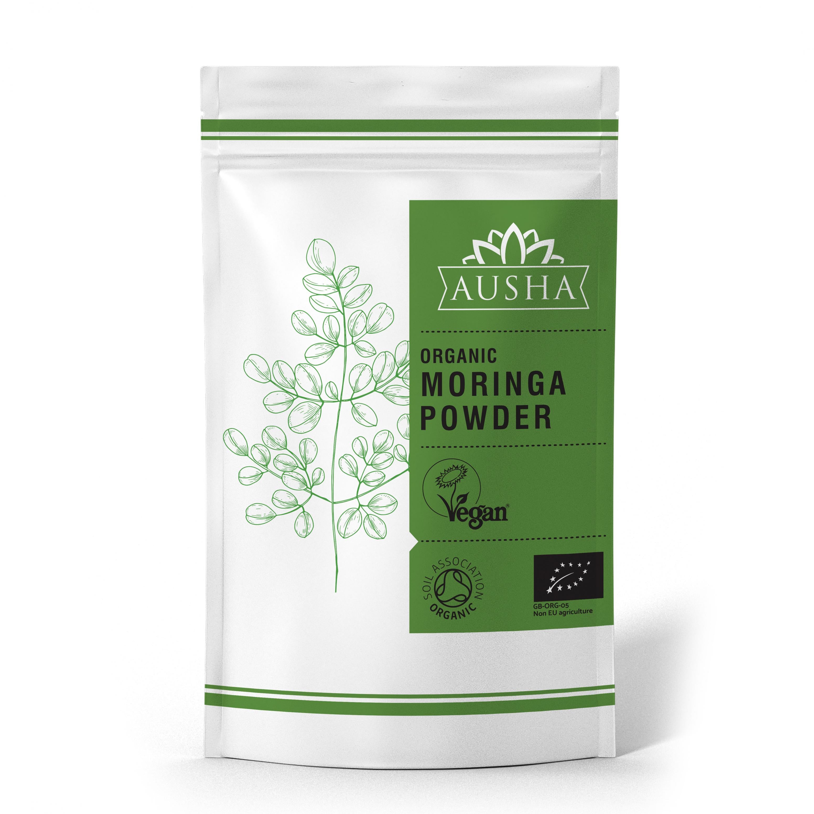 Ausha Organic Moringa Leaf Powder – Entirely Pure