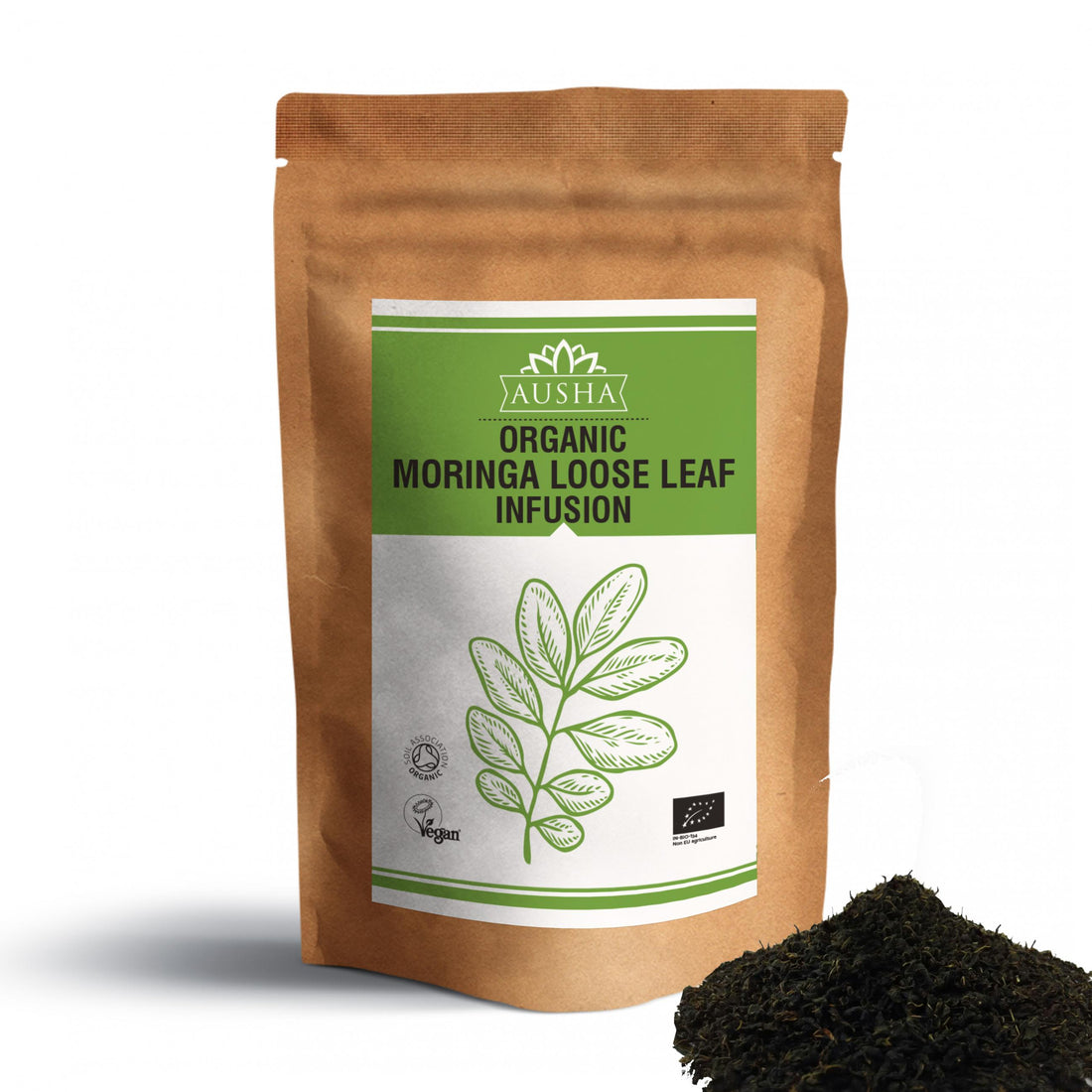 Ausha Organic Moringa Loose Leaf Infusion 100g