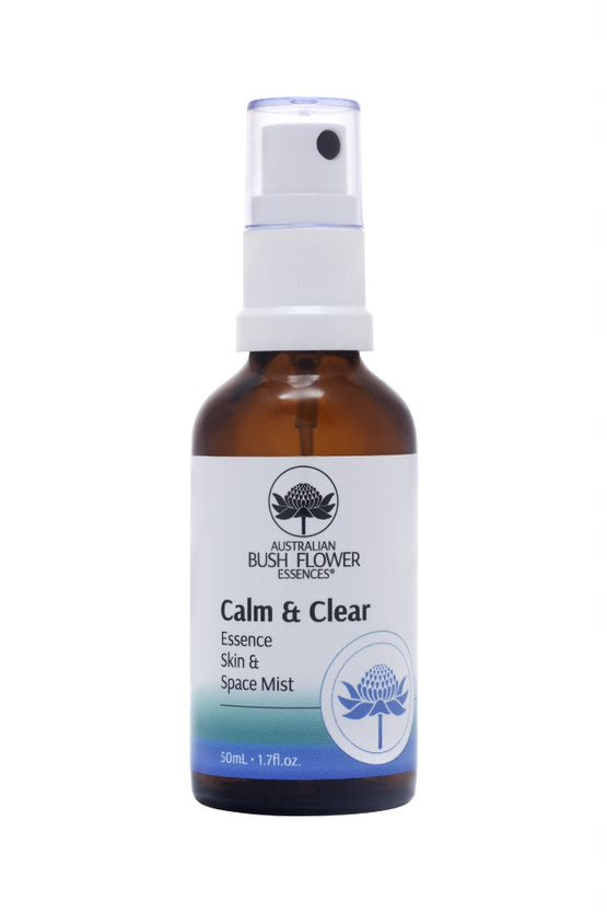 Australian Bush Flower Essences Calm &amp; Clear Skin &amp; Space Mist 50ml