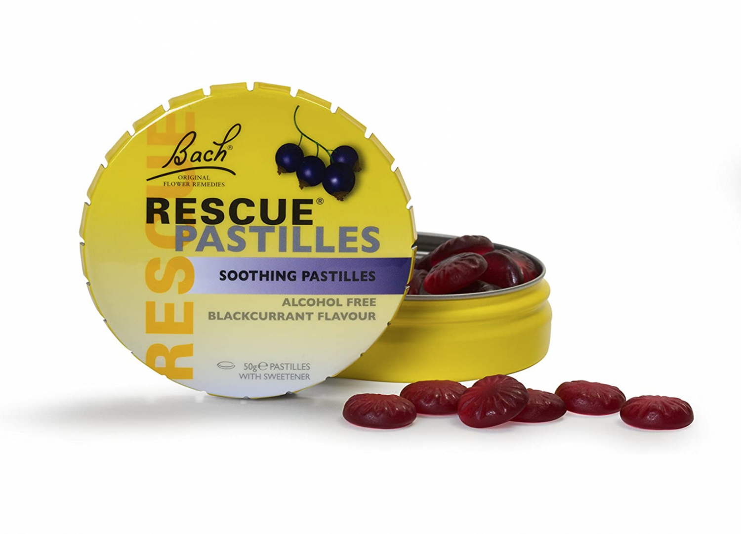 Bach Flower Remedies Rescue Pastilles Blackcurrant 50g