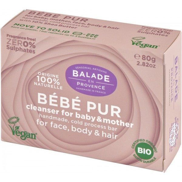 Balade En Provence Bebe Pur Cleanser Bar for Baby &amp; Mother 80g