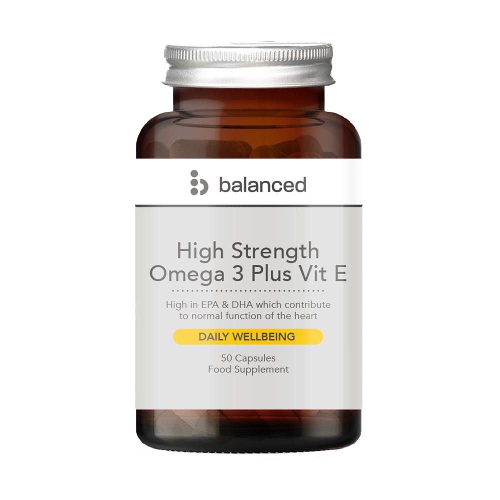 Balanced High Strength Omega 3 Plus Vit E 50&