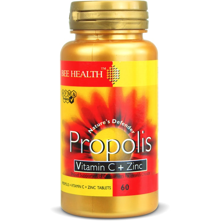 Bee Health Propolis Vitamin C + Zinc Tablets 60&