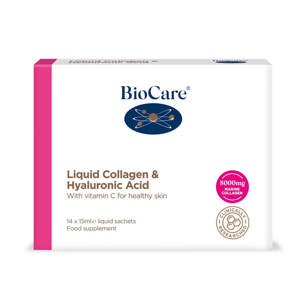 BioCare Liquid Collagen &amp; Hyaluronic Acid 14x15ml Sachets