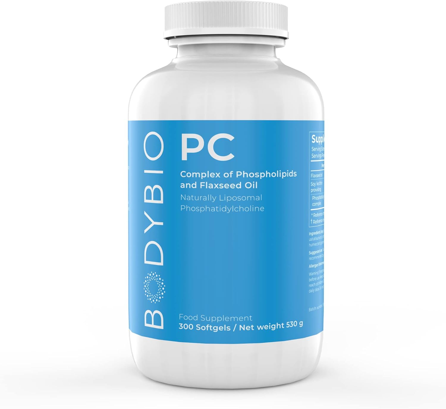 Bodybio PC Complex of Phospholipids and Flaxseed Oil