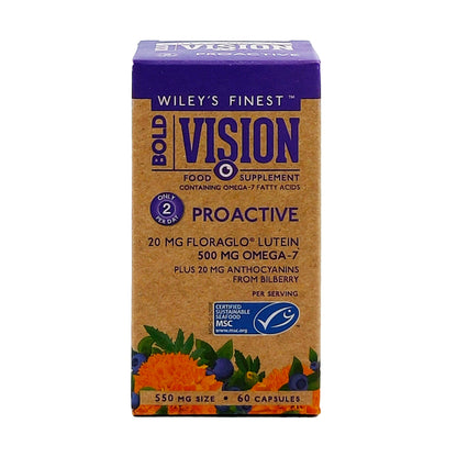 Wileys Finest Wild Alaskan Fish Oil - Bold Vision Proactive (60 Softgels)