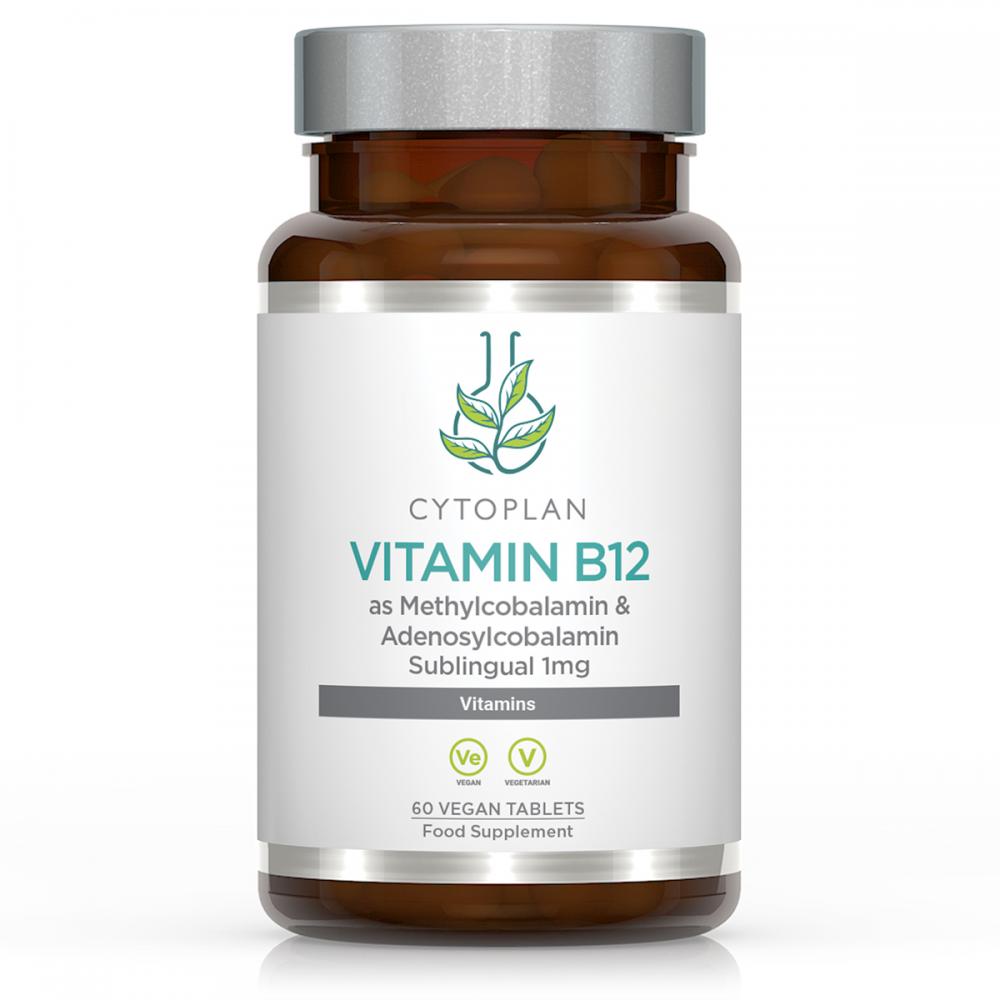 Cytoplan Vitamin B12 as Methylcobalamin &amp; Adenosylcobalamin Sub-lingual 60 Tablets