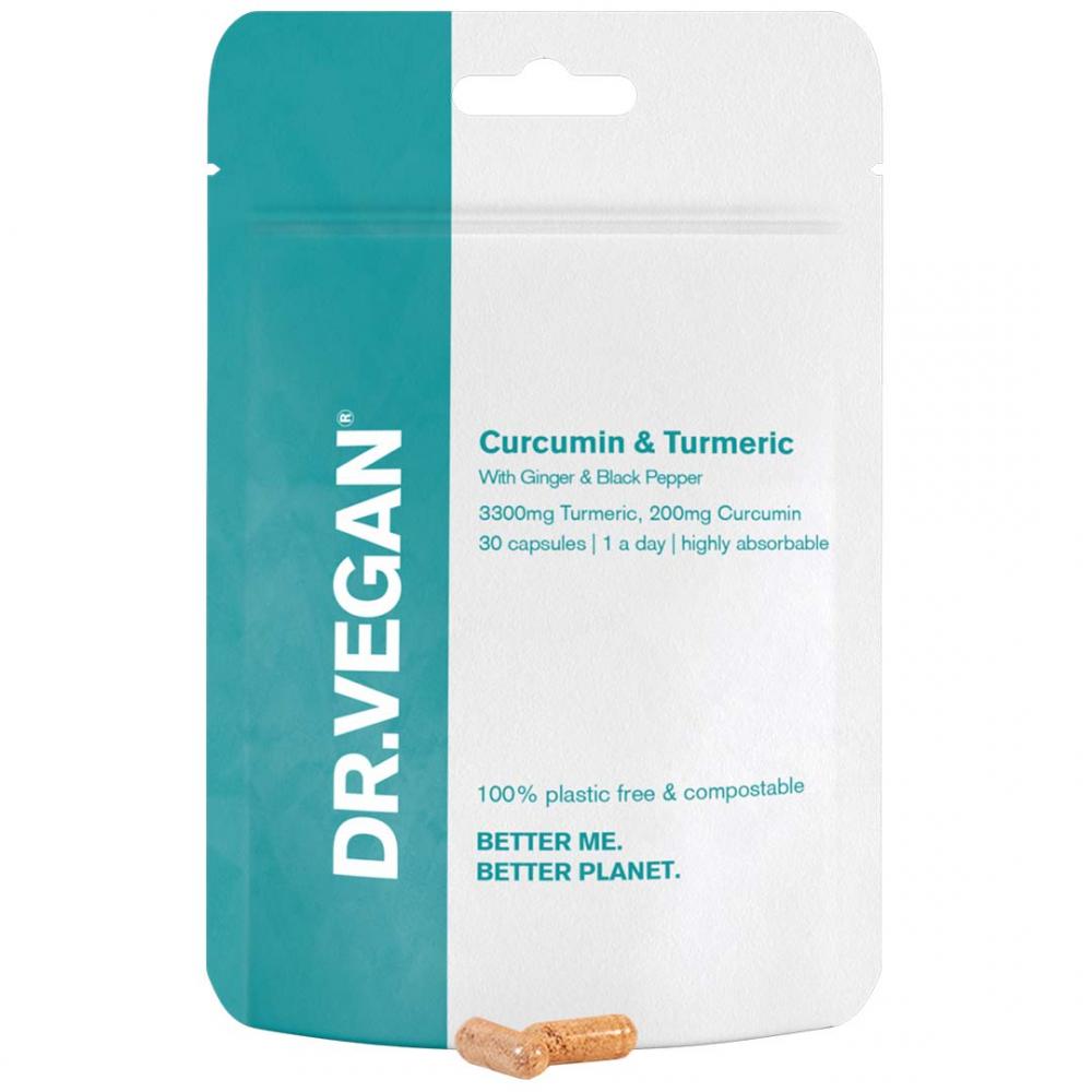 DR VEGAN Curcumin &amp; Turmeric 30 Capsules