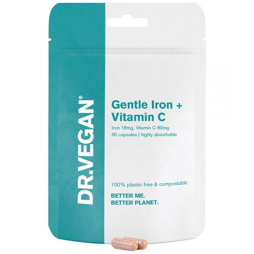 DR VEGAN Gentle Iron + Vitamin C 30 Capsules