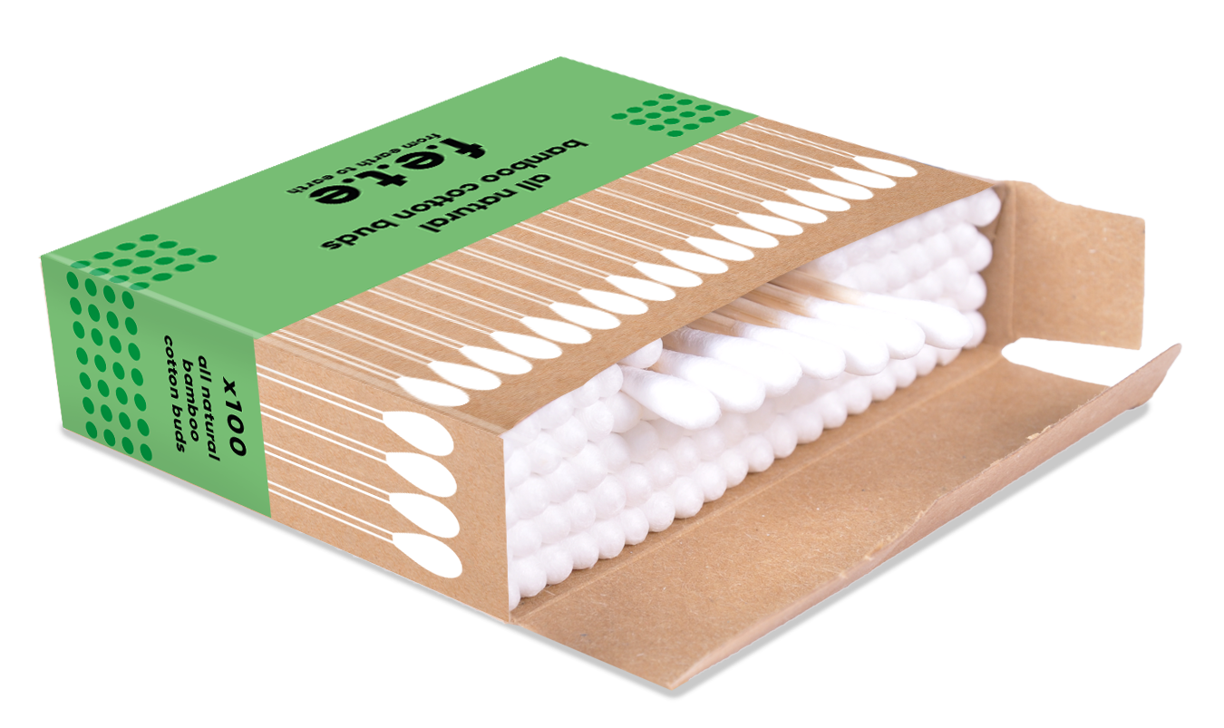 F.E.T.E All Natural Bamboo Cotton Buds