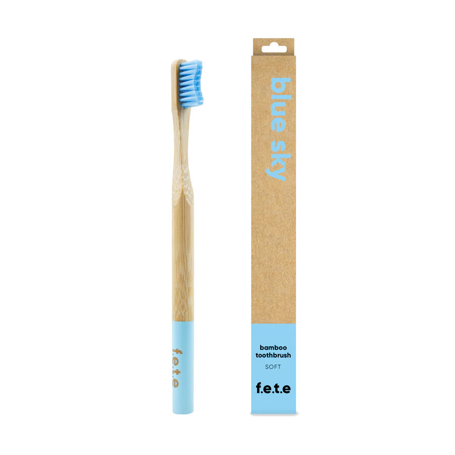 F.E.T.E Bamboo Toothbrush Soft Bristles - Blue Sky