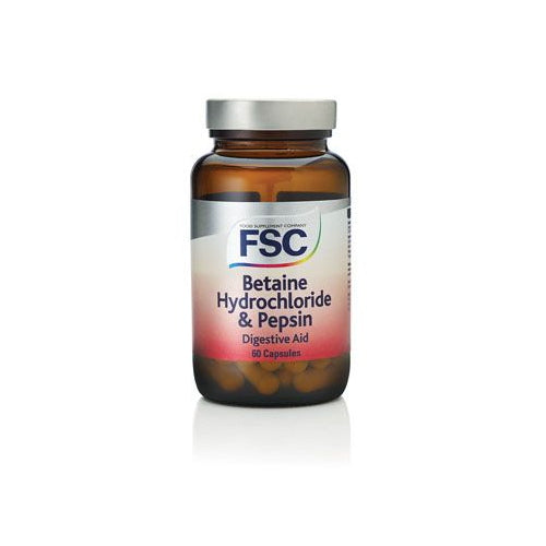 FSC Betaine Hydrochloride &amp; Pepsin 60 Capsules