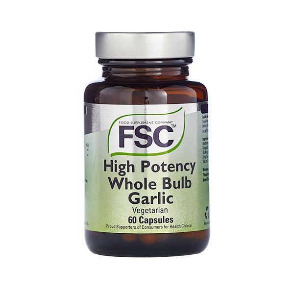 FSC High Potency Whole Bulb Garlic 60 Capsules