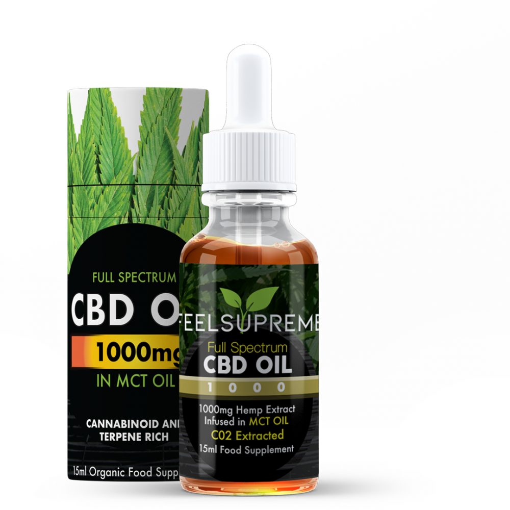 Feel Supreme CBD Oil 1000mg in MCT Oil 15ml