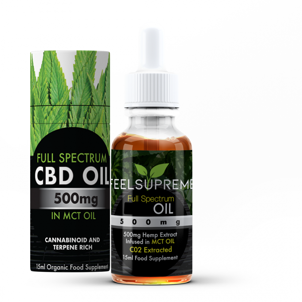 Feel Supreme CBD Oil 500mg in MCT Oil 15ml