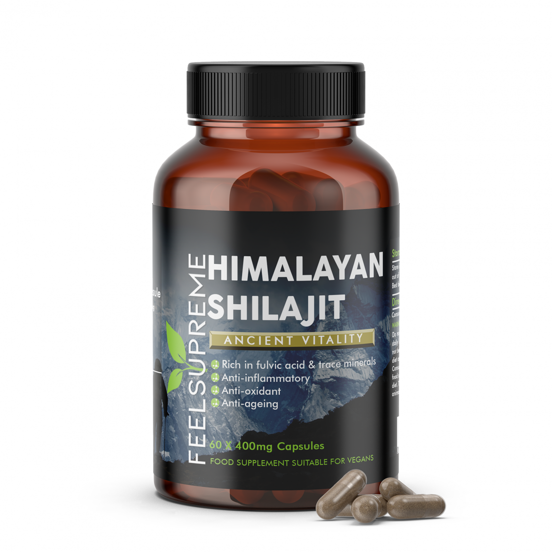 Feel Supreme Himalayan Shilajit 60 Capsules