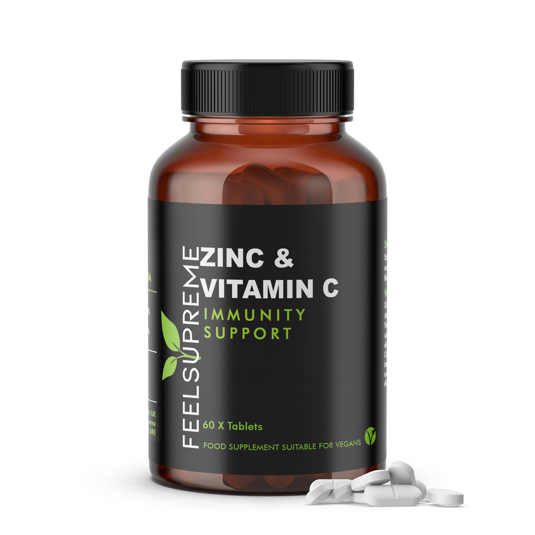 Feel Supreme Zinc &amp; Vitamin C 60 Tablets