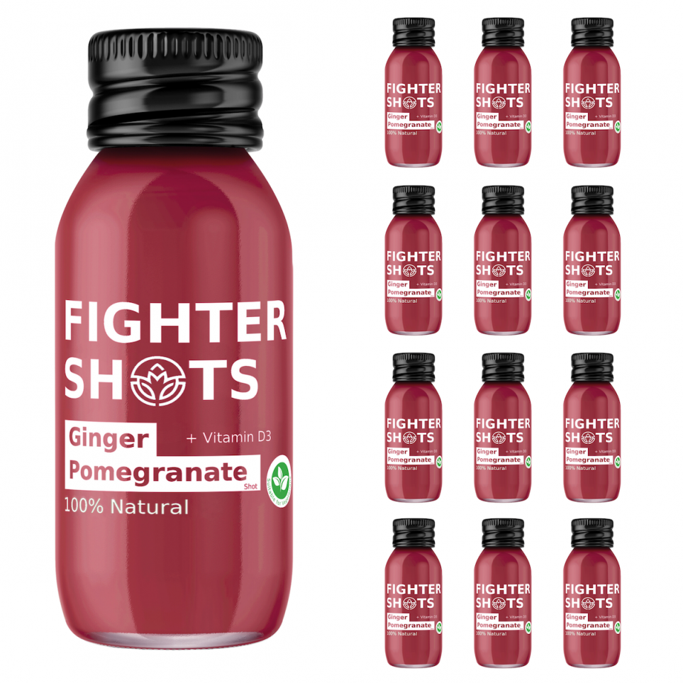 Fighter Shots Ginger Pomegranate + Vitamin D3