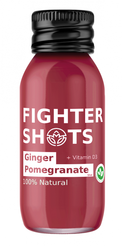 Fighter Shots Ginger Pomegranate + Vitamin D3