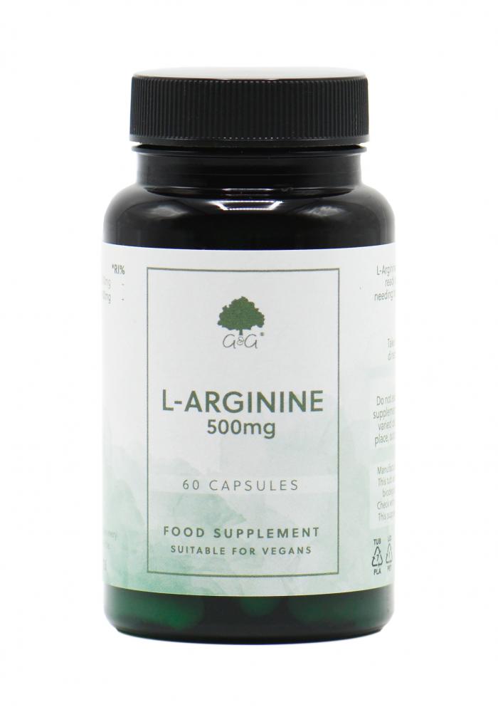 G&amp;G Vitamins L-Arginine 500mg 60 Capsules