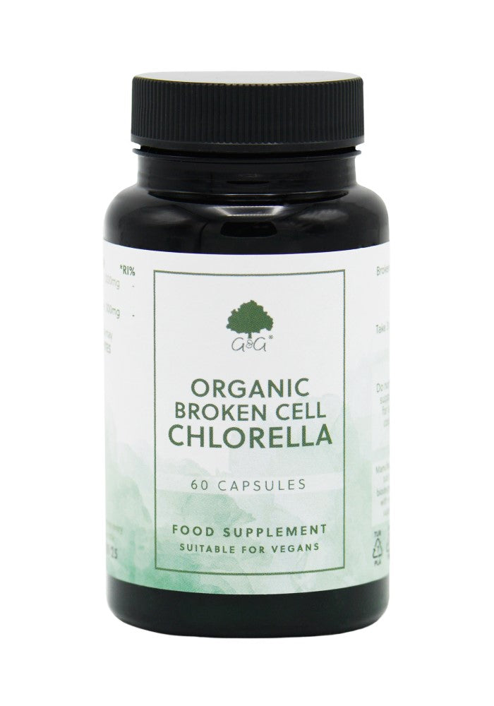 G&amp;G Vitamins Organic Broken Cell Chlorella 60 Capsules