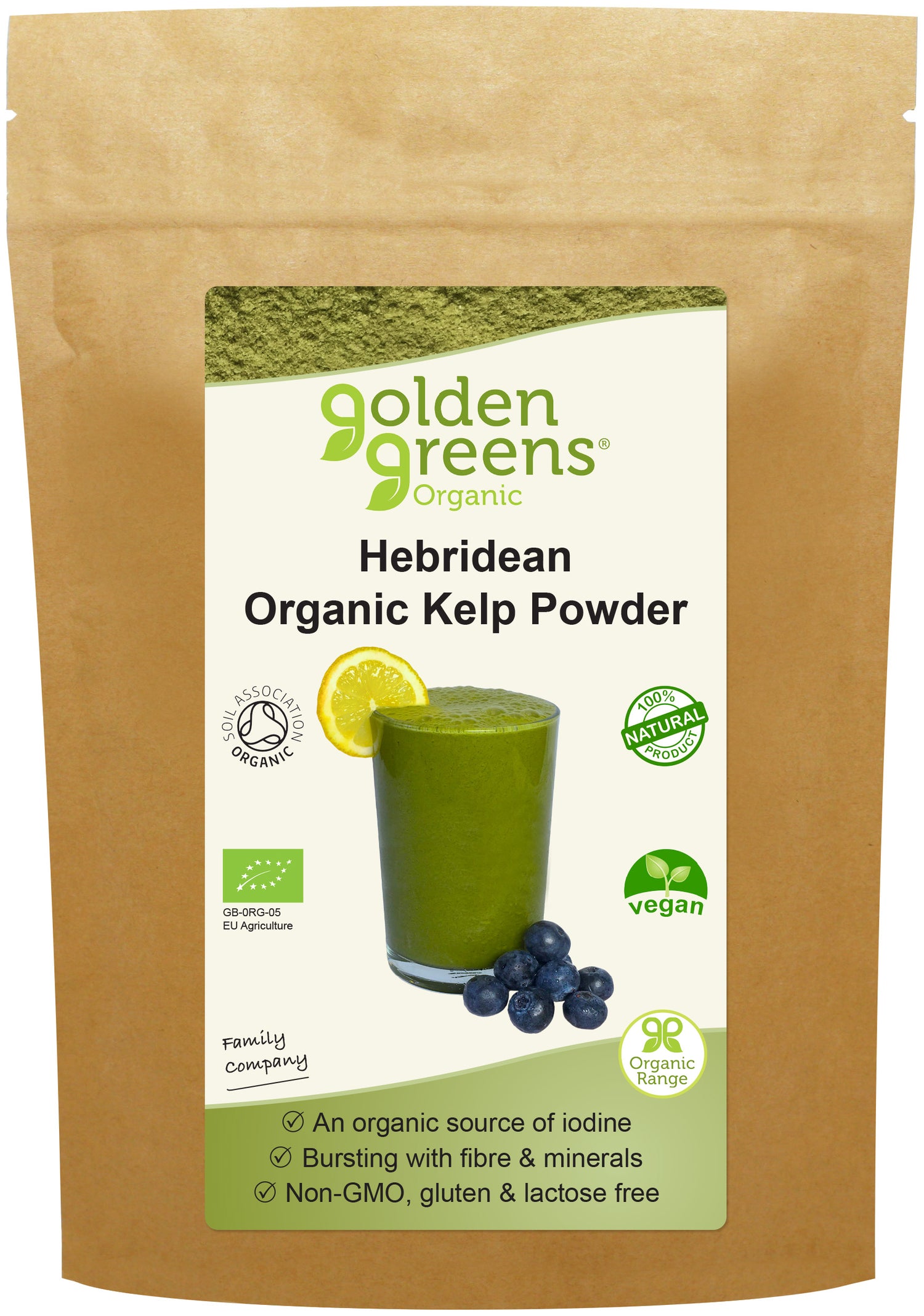 Golden Greens (Greens Organic) Hebridean Organic Kelp Powder 100g