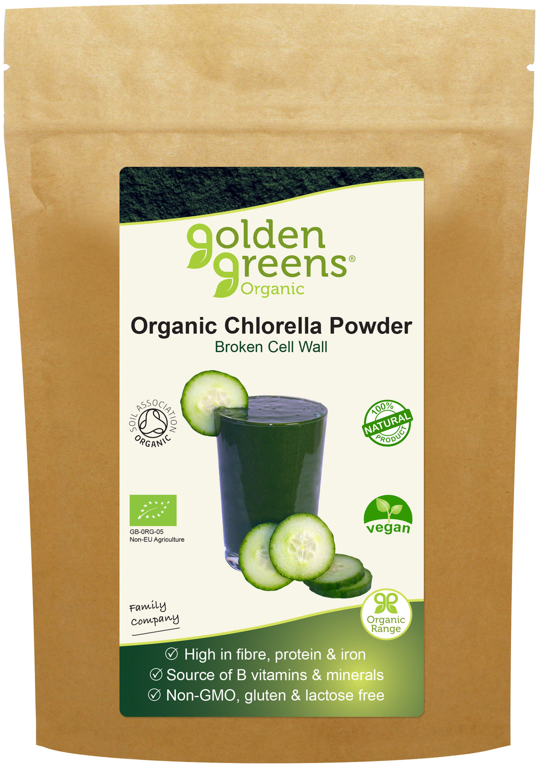 Golden Greens (Greens Organic) Organic Chlorella Powder