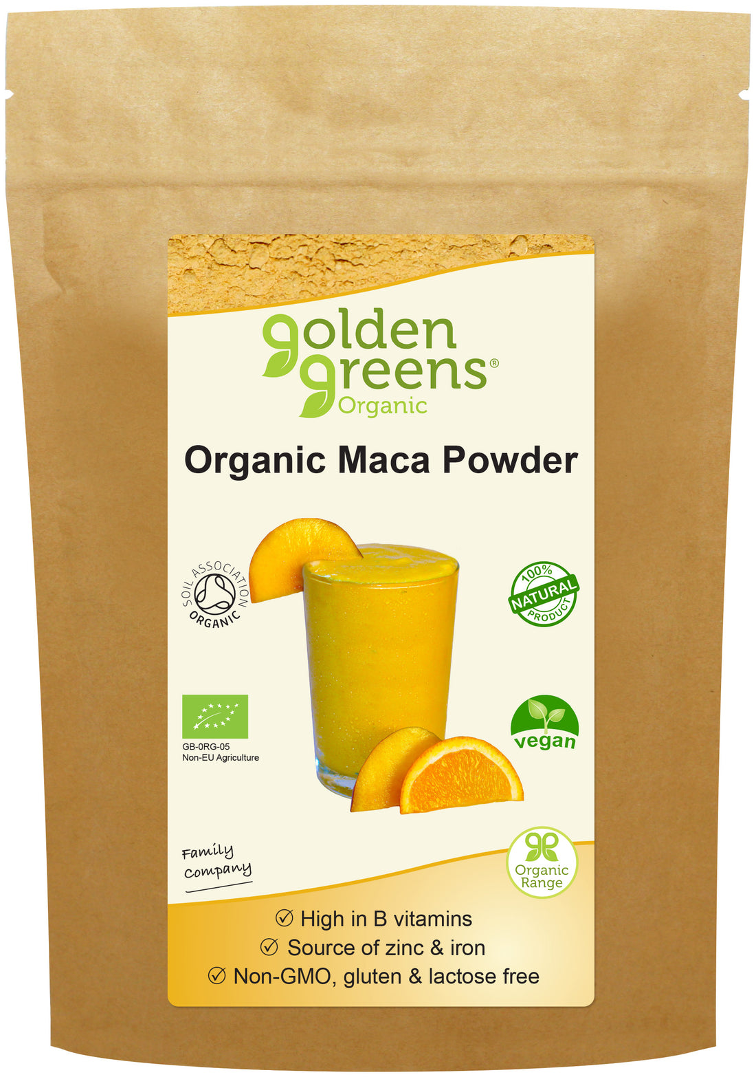 Golden Greens (Greens Organic) Organic Maca Powder