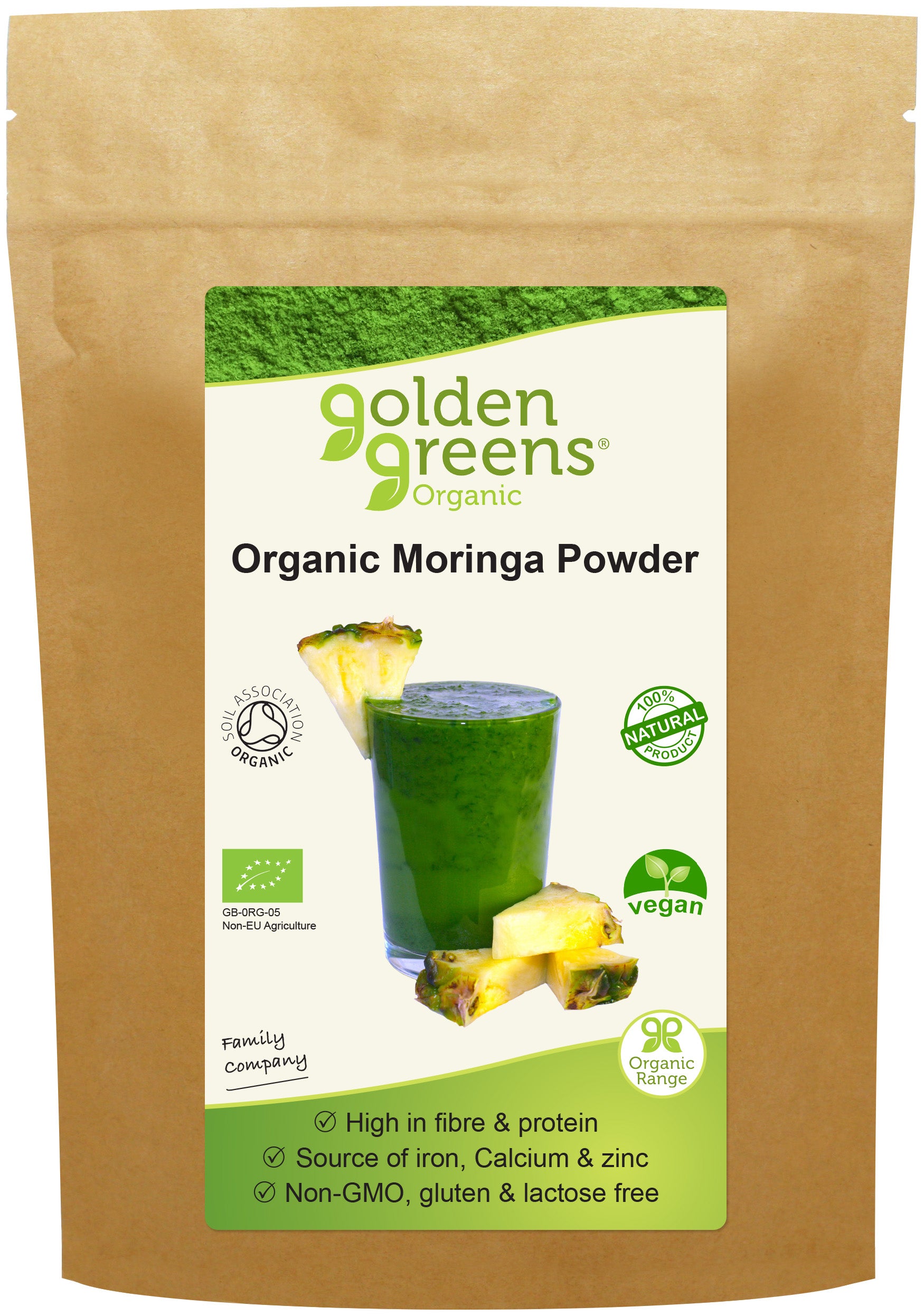 Golden Greens (Greens Organic) Organic Moringa Powder 100g