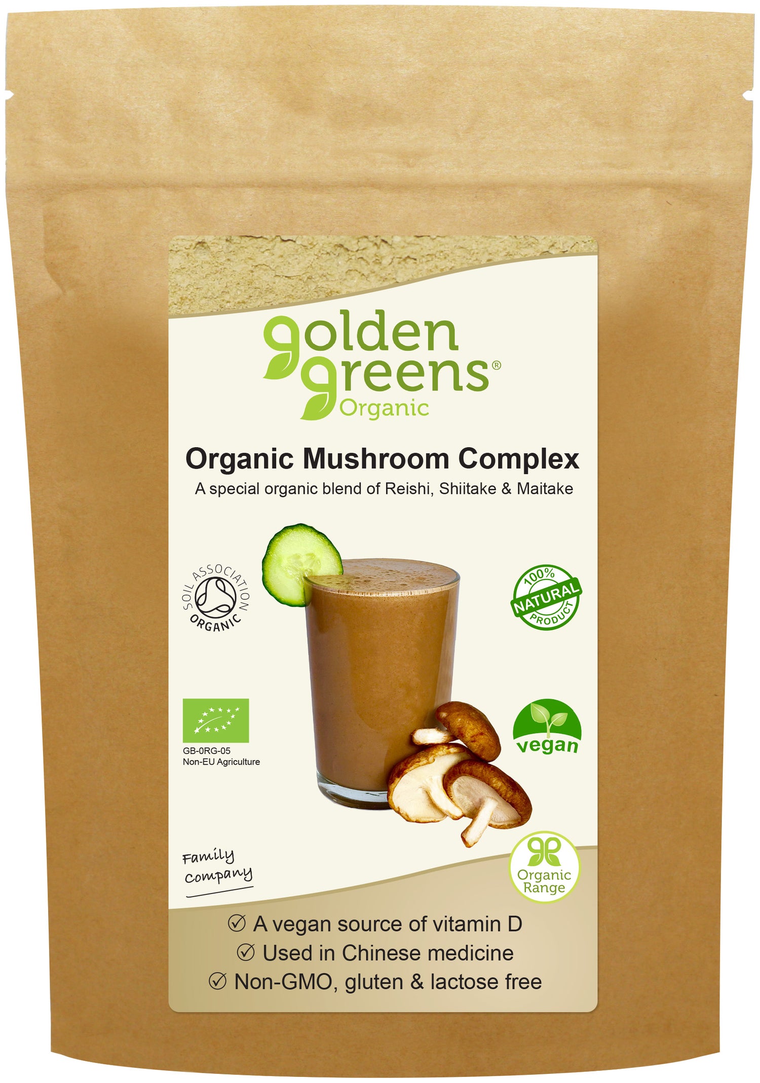 Golden Greens (Greens Organic) Organic Mushroom Complex 50g