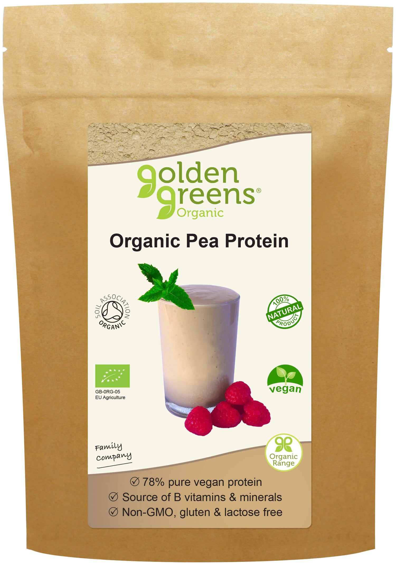 Golden Greens (Greens Organic) Organic Pea Protein 250g