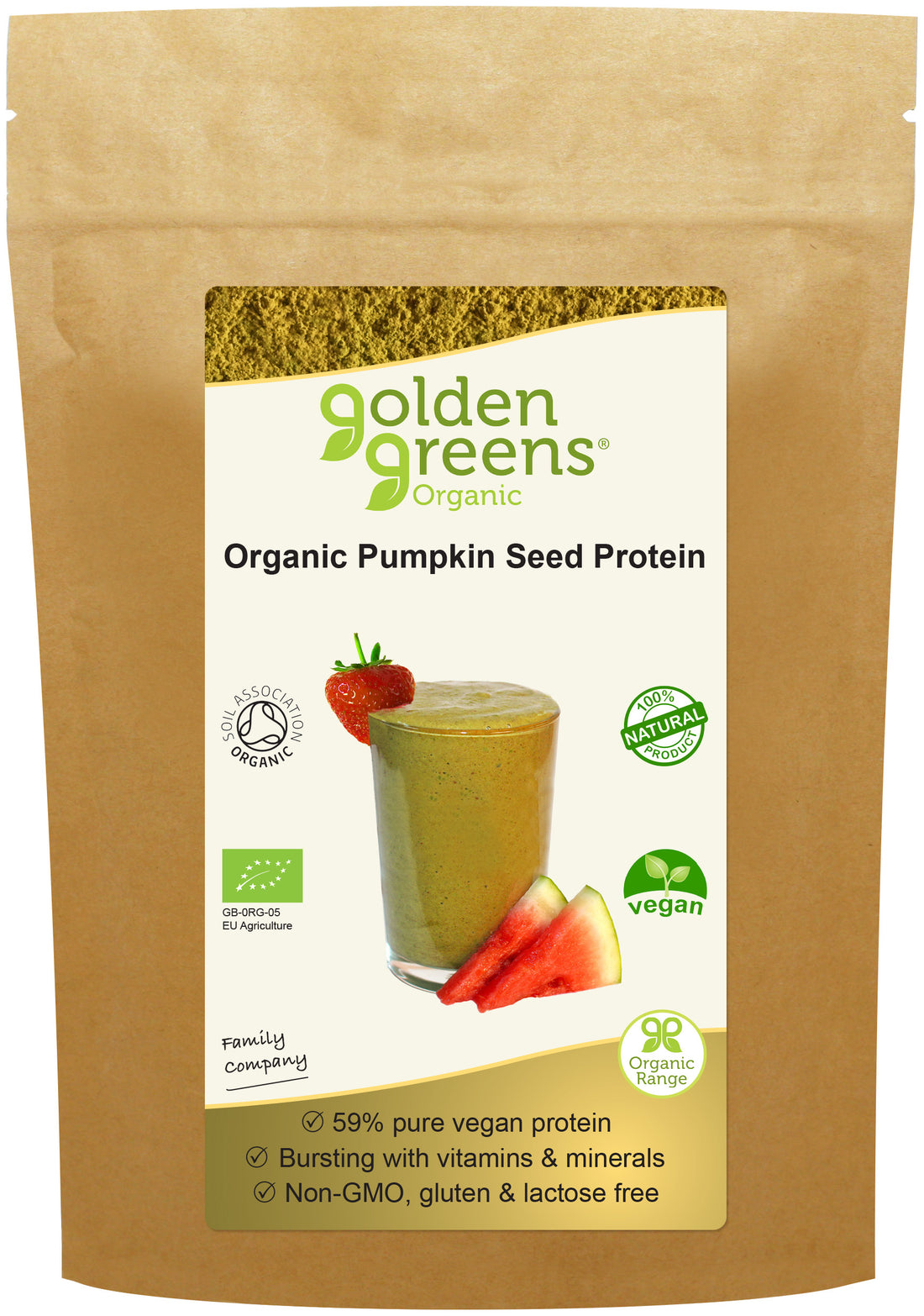 Golden Greens (Greens Organic) Organic Pumpkin Seed Protein 250g