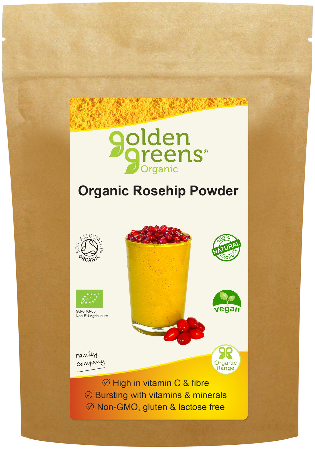 Golden Greens (Greens Organic) Organic Rosehip Powder 200g