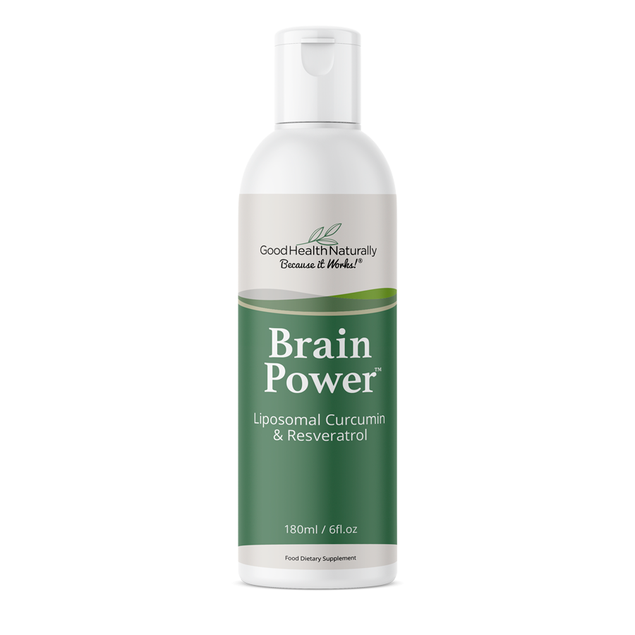 Good Health Naturally Brain Power Liposomal Curcumin &amp; Resveratrol 180ml