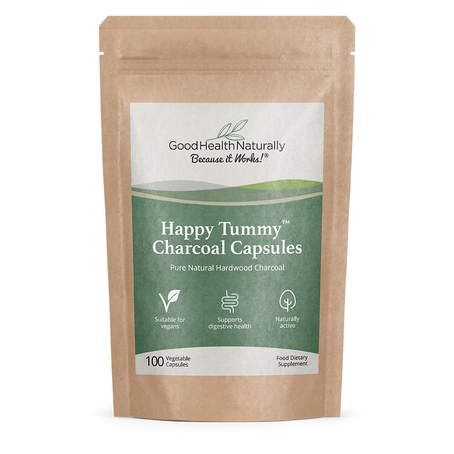 Good Health Naturally Happy Tummy Charcoal Capsules 100 Capsules