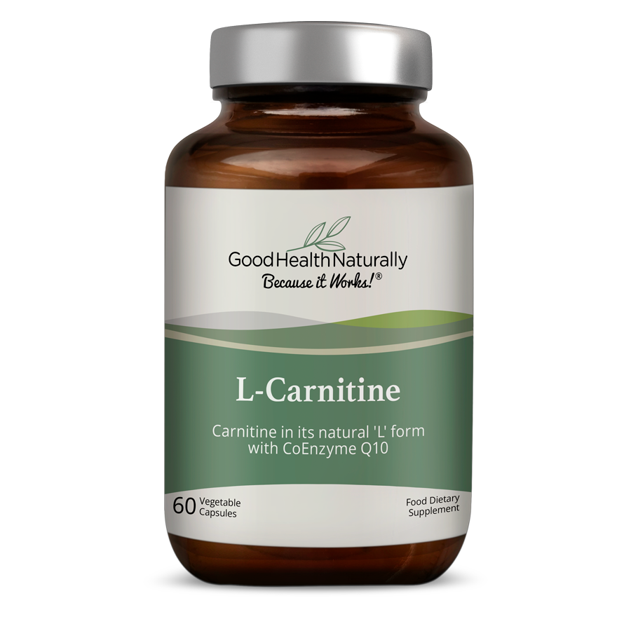 Good Health Naturally L-Carnitine with CoEnzyme Q10 60 Capsules