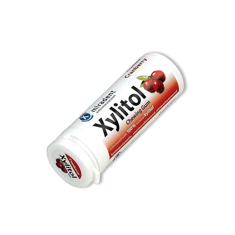 Good Health Naturally Miradent Xylitol Gum Cranberry 30 Chewable tablets