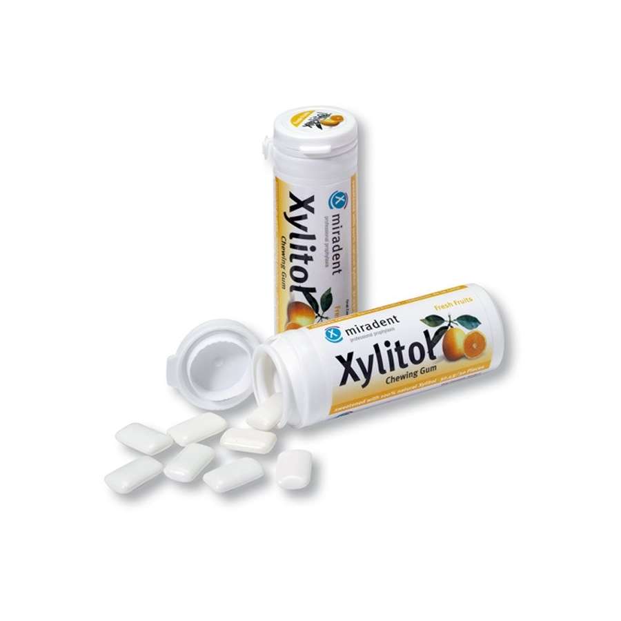 Good Health Naturally Miradent Xylitol Gum Fresh Fruits 30 Chewable tablets