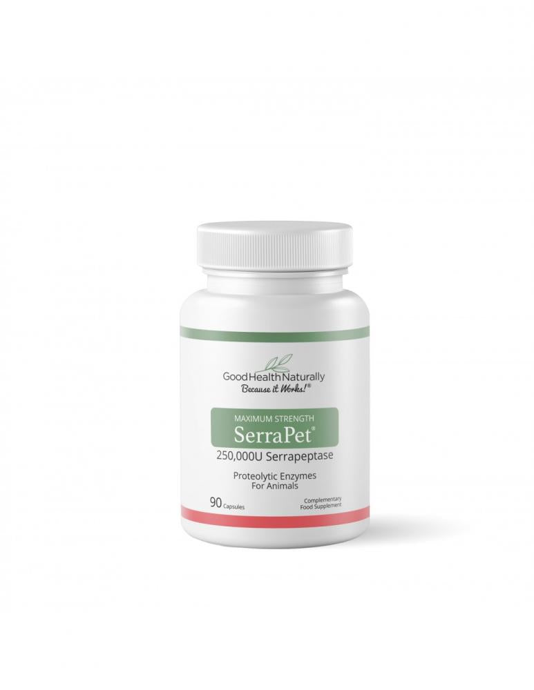 Good Health Naturally SerraPet® 250,000IU Serrapeptase 90 Capsules